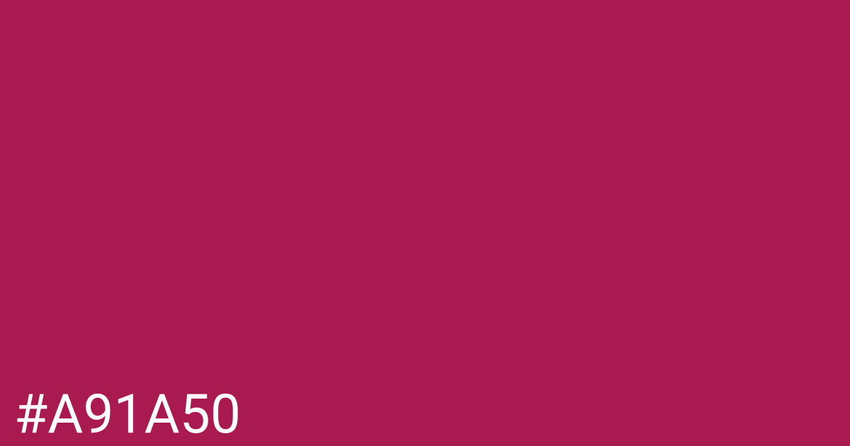 Hex color #a91a50 graphic