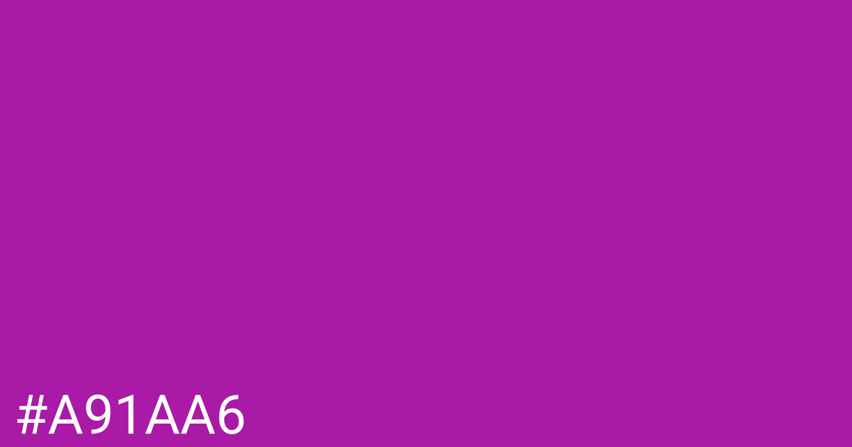 Hex color #a91aa6 graphic