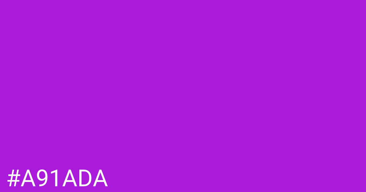 Hex color #a91ada graphic