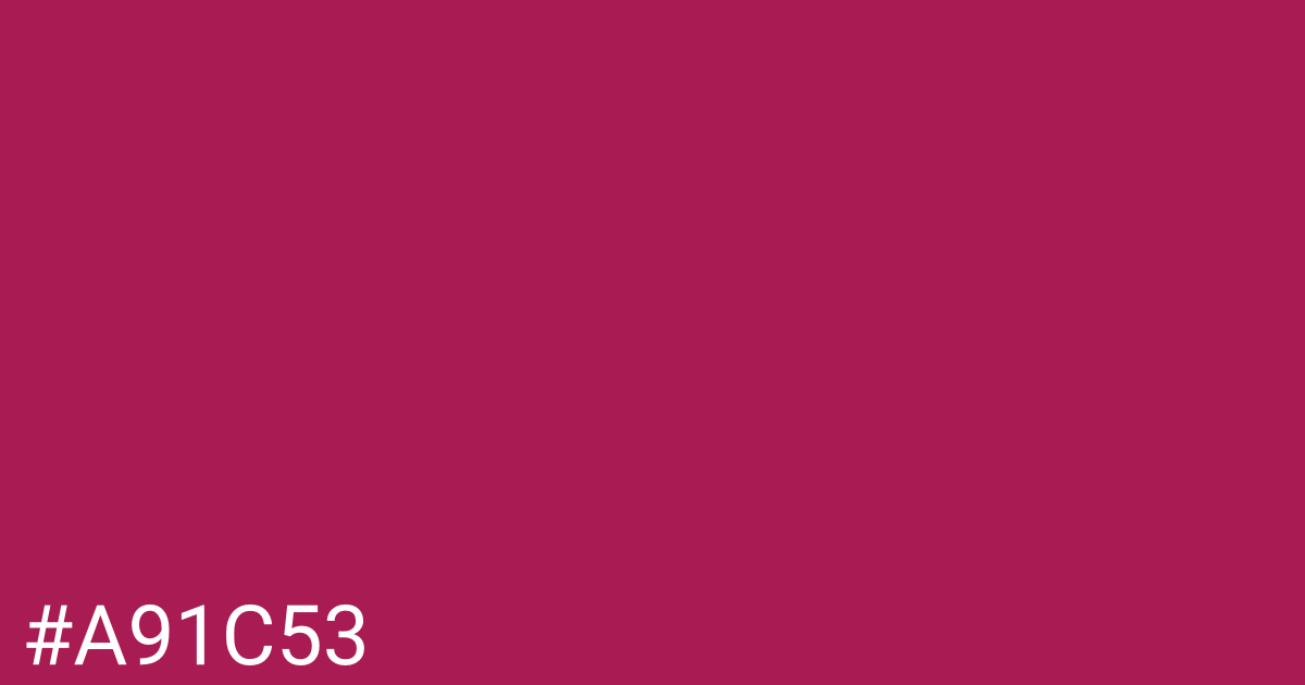 Hex color #a91c53 graphic