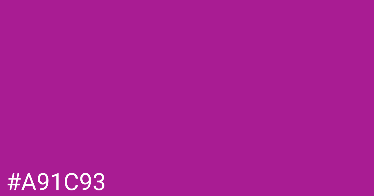 Hex color #a91c93 graphic