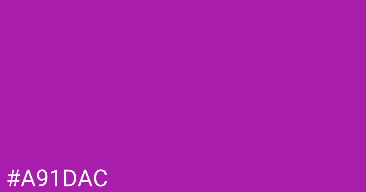 Hex color #a91dac graphic