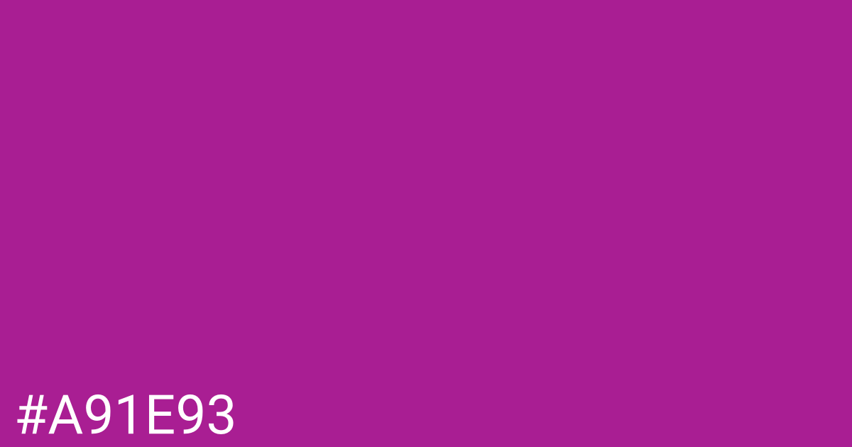 Hex color #a91e93 graphic