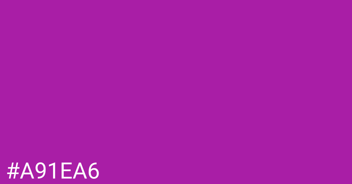 Hex color #a91ea6 graphic