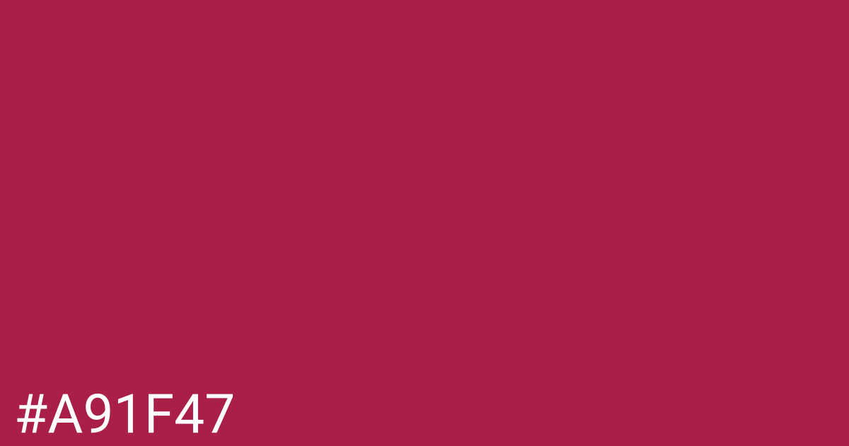 Hex color #a91f47 graphic