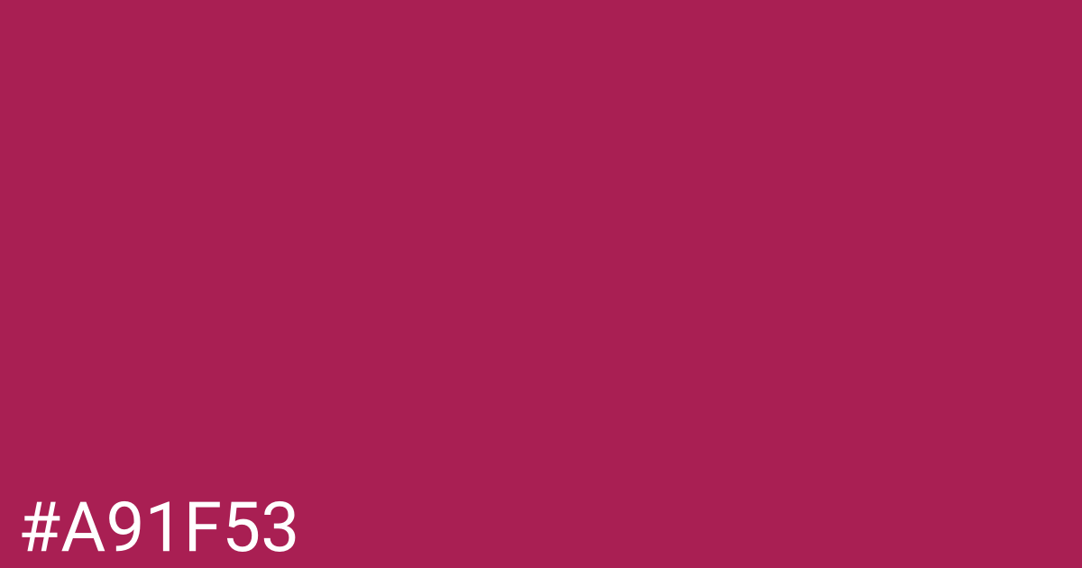 Hex color #a91f53 graphic