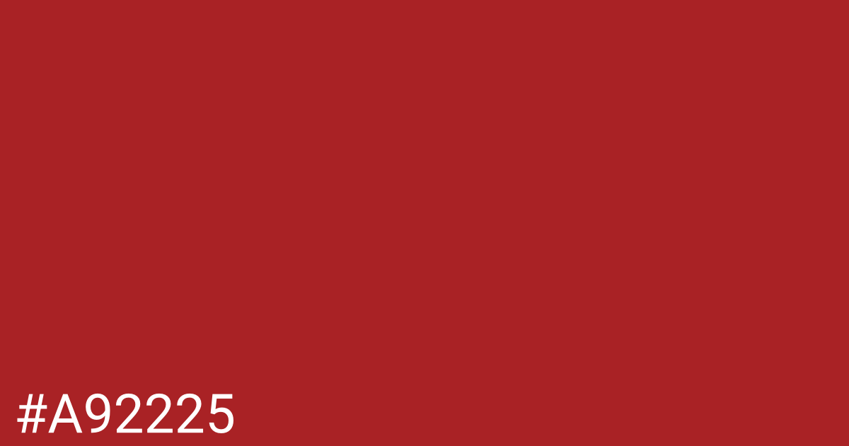 Hex color #a92225 graphic