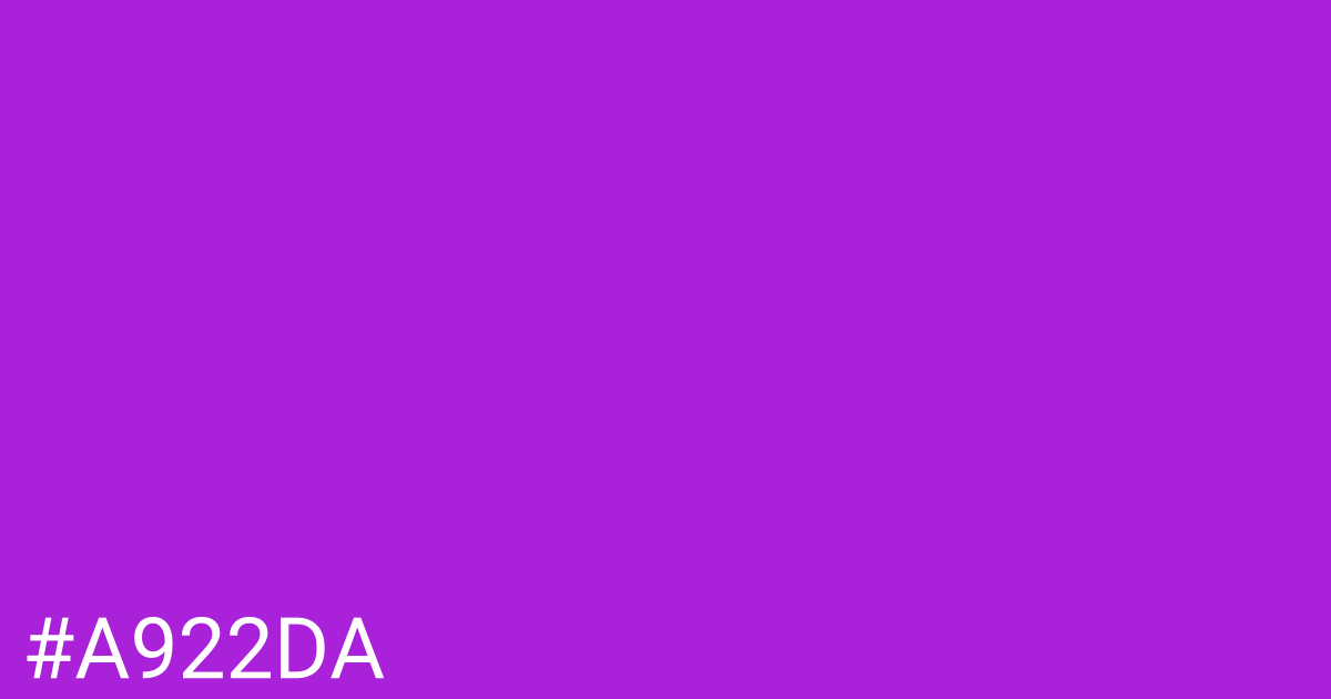 Hex color #a922da graphic
