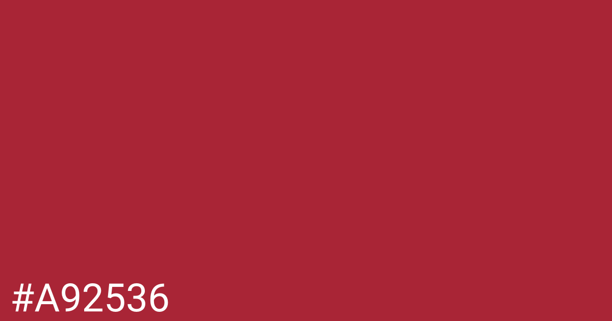 Hex color #a92536 graphic