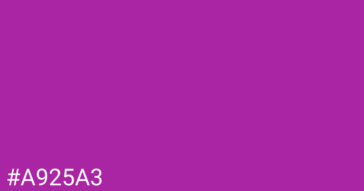 Hex color #a925a3 graphic