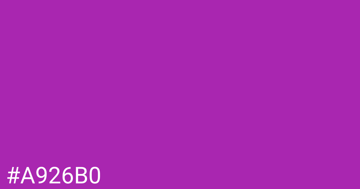 Hex color #a926b0 graphic