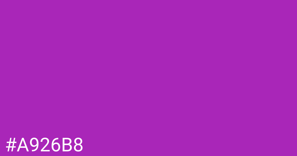 Hex color #a926b8 graphic