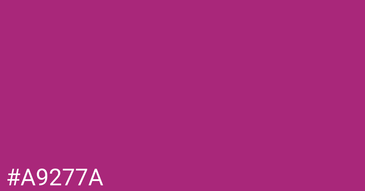 Hex color #a9277a graphic