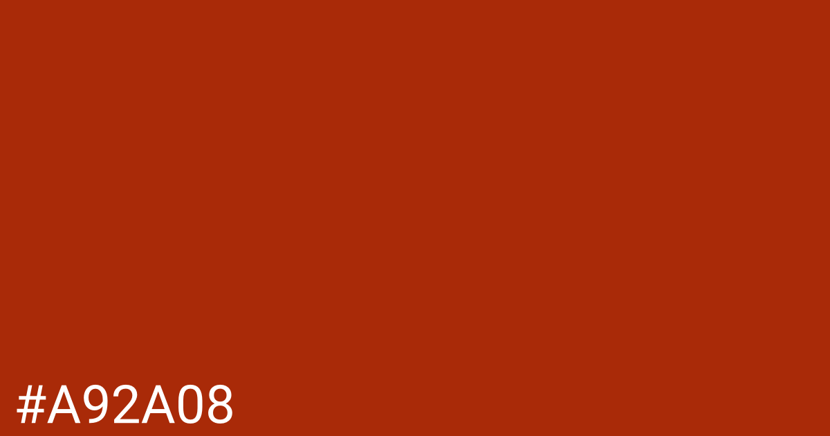 Hex color #a92a08 graphic