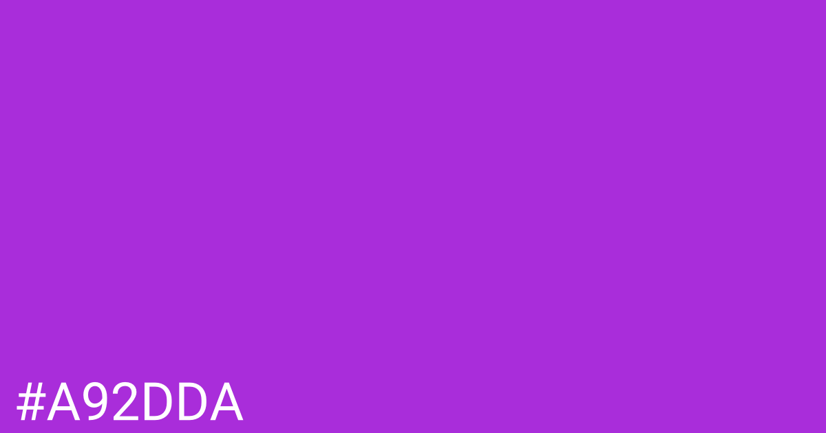 Hex color #a92dda graphic