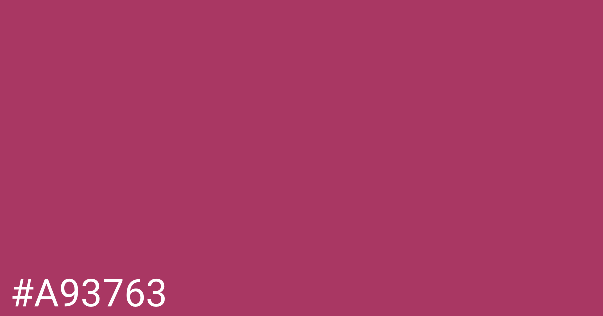 Hex color #a93763 graphic