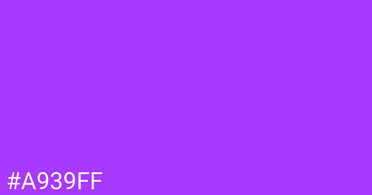 Hex color #a939ff graphic