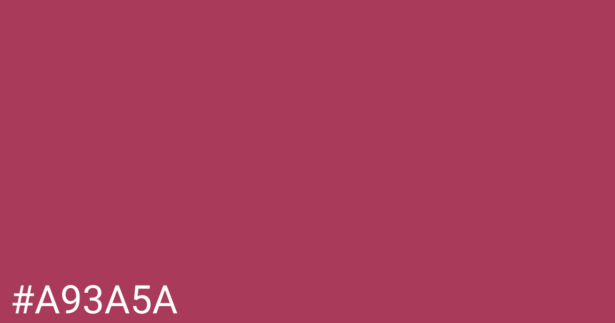Hex color #a93a5a graphic