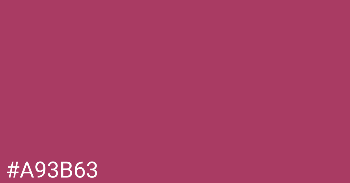 Hex color #a93b63 graphic