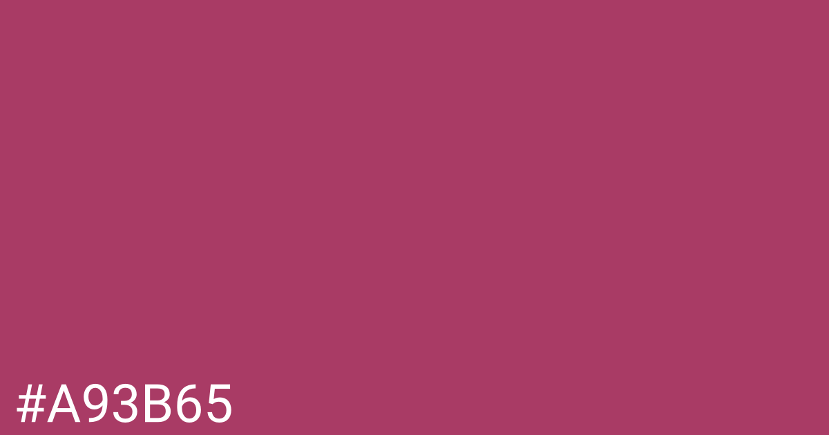 Hex color #a93b65 graphic