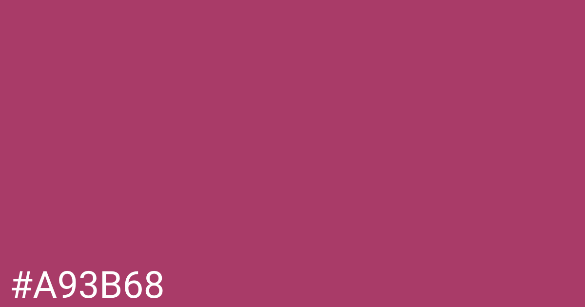 Hex color #a93b68 graphic