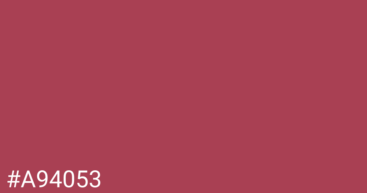 Hex color #a94053 graphic