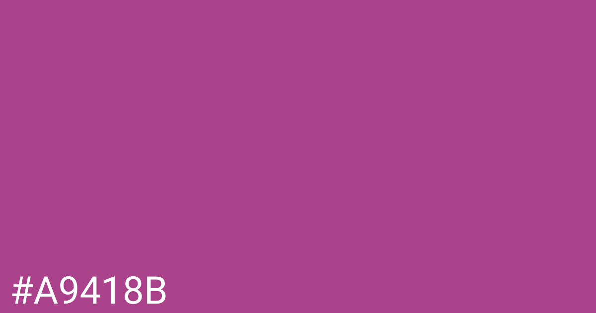 Hex color #a9418b graphic