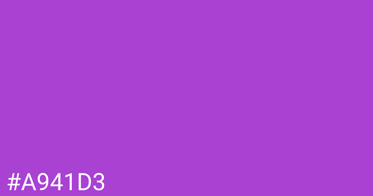 Hex color #a941d3 graphic