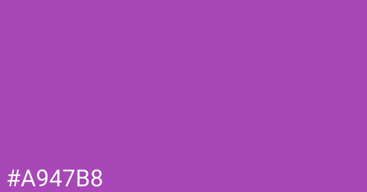 Hex color #a947b8 graphic