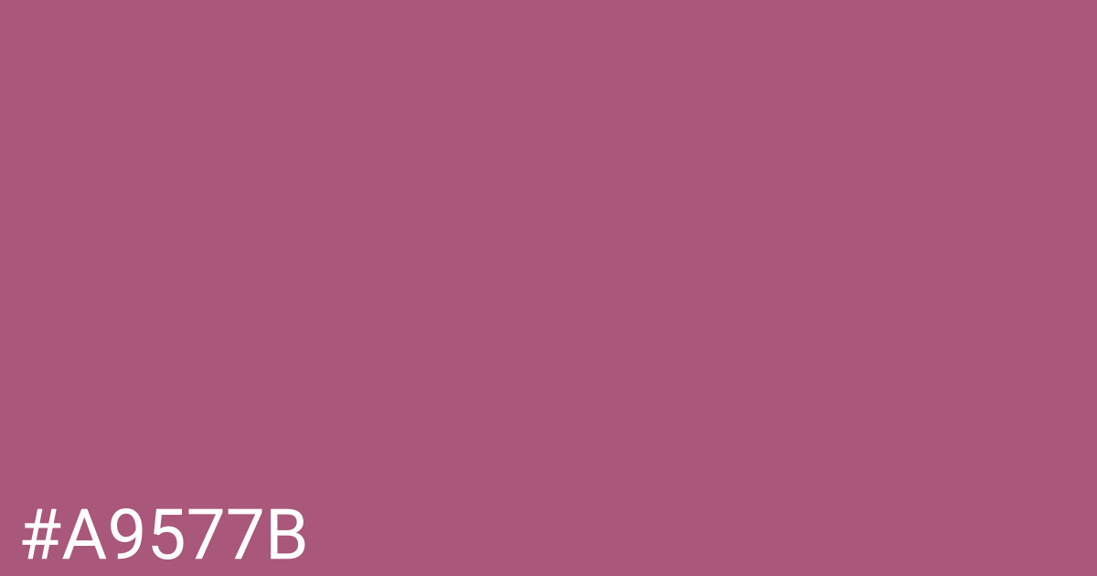 Hex color #a9577b graphic