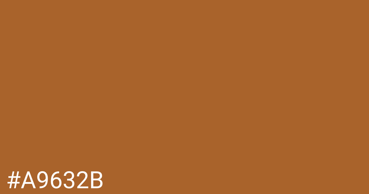 Hex color #a9632b graphic