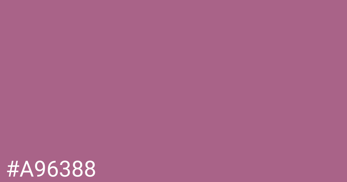 Hex color #a96388 graphic