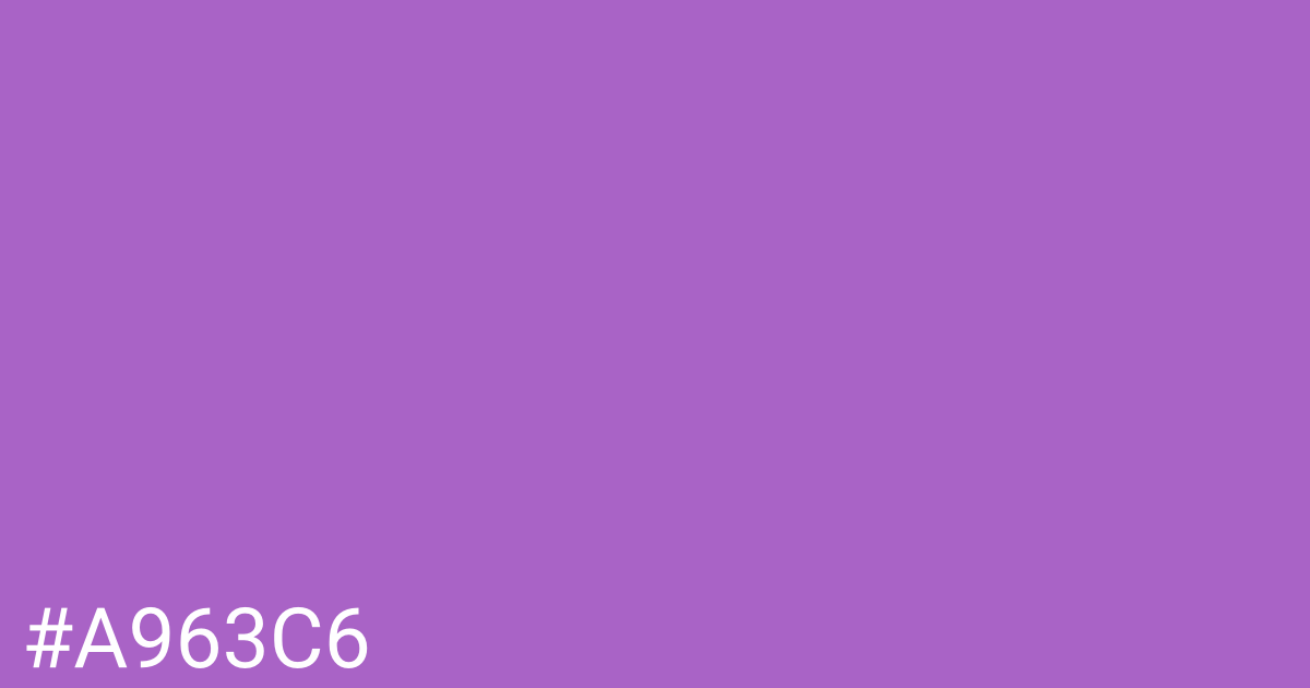 Hex color #a963c6 graphic