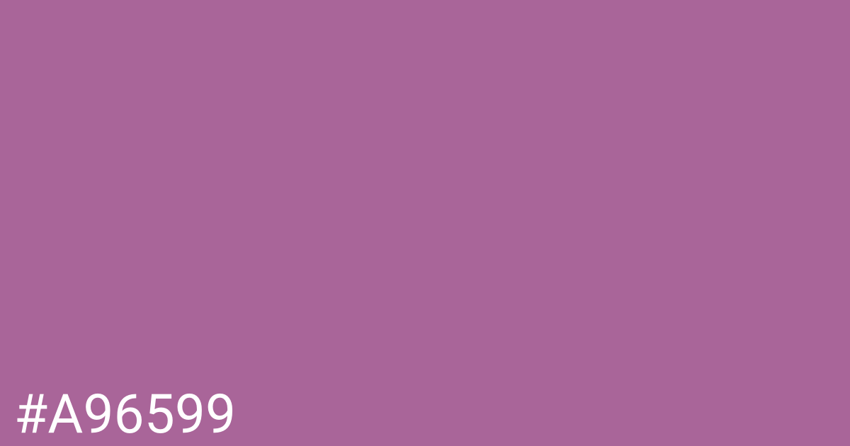 Hex color #a96599 graphic