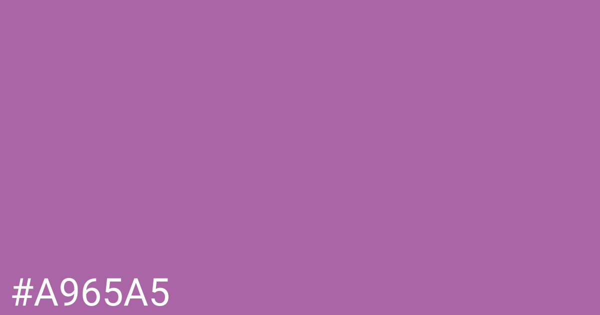 Hex color #a965a5 graphic