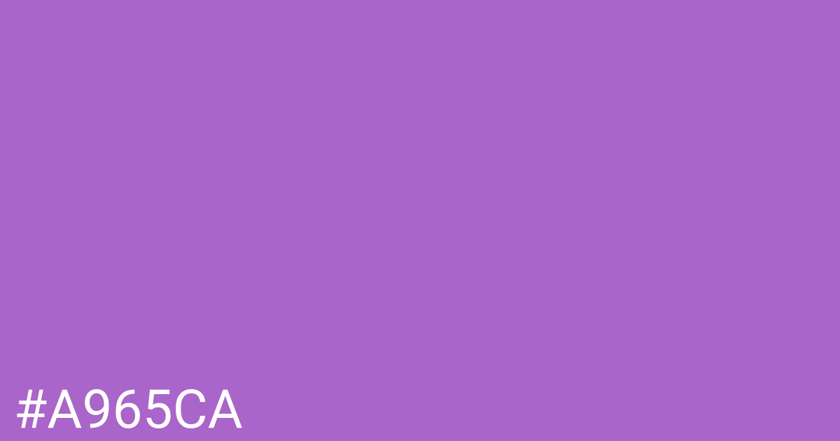 Hex color #a965ca graphic