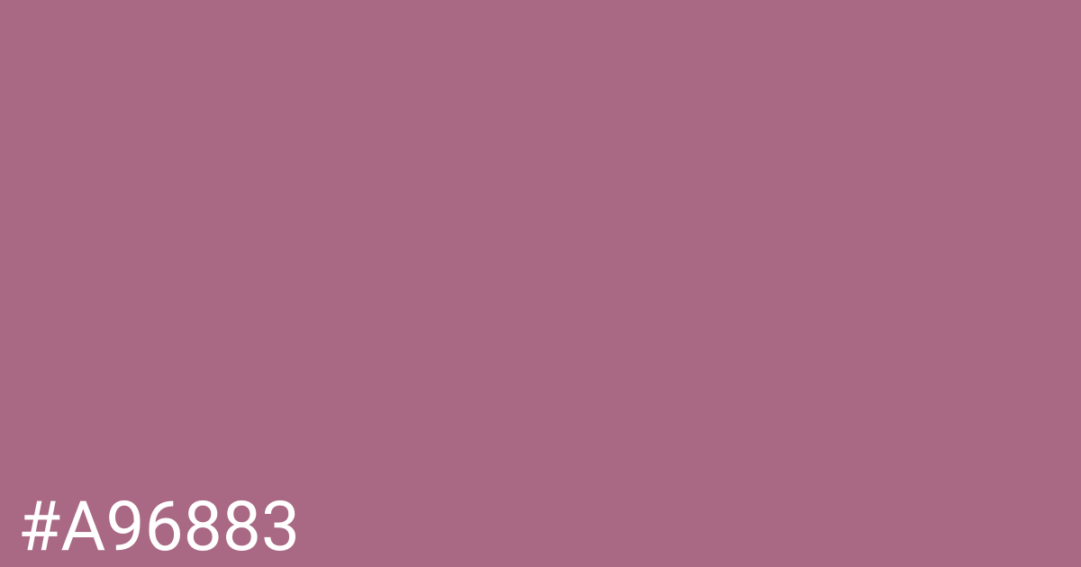 Hex color #a96883 graphic