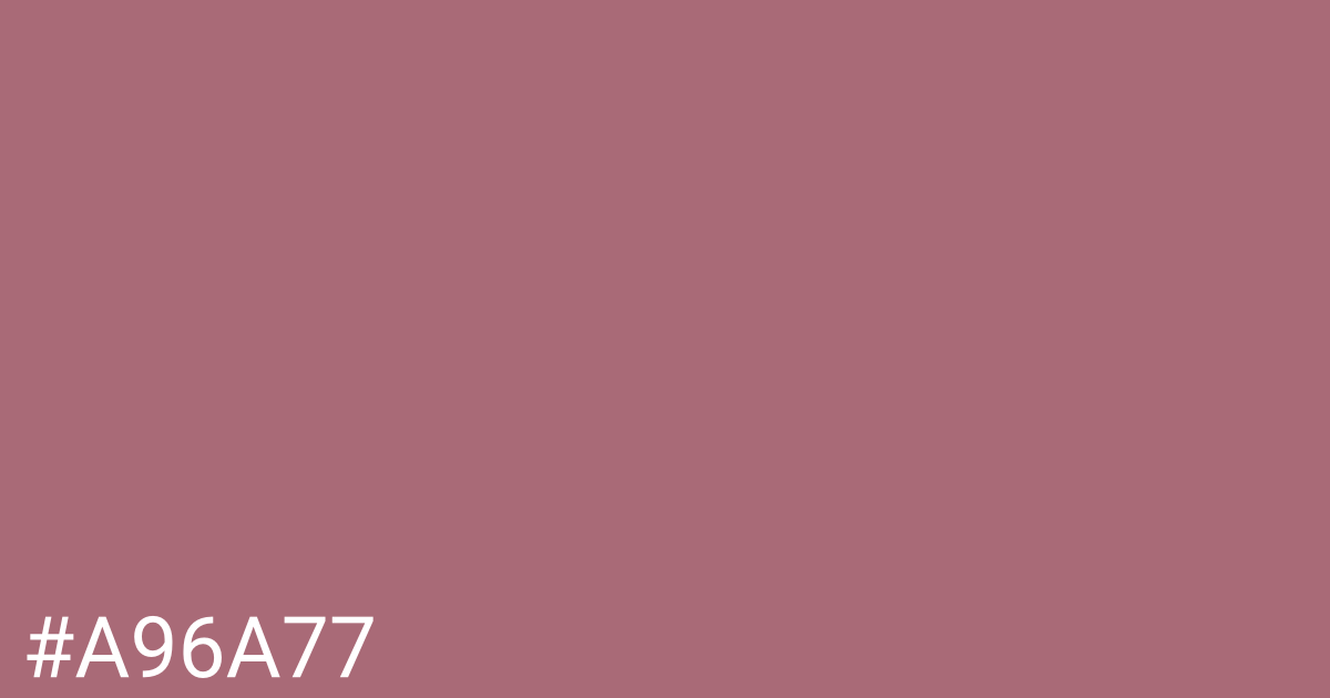 Hex color #a96a77 graphic