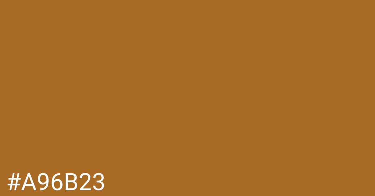 Hex color #a96b23 graphic