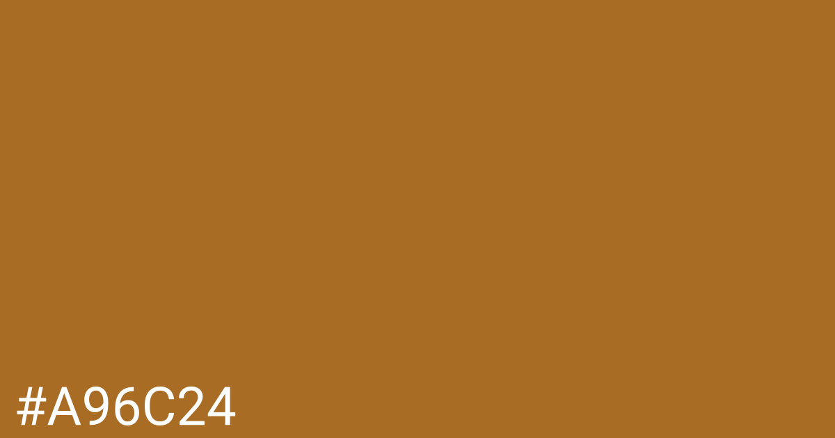 Hex color #a96c24 graphic