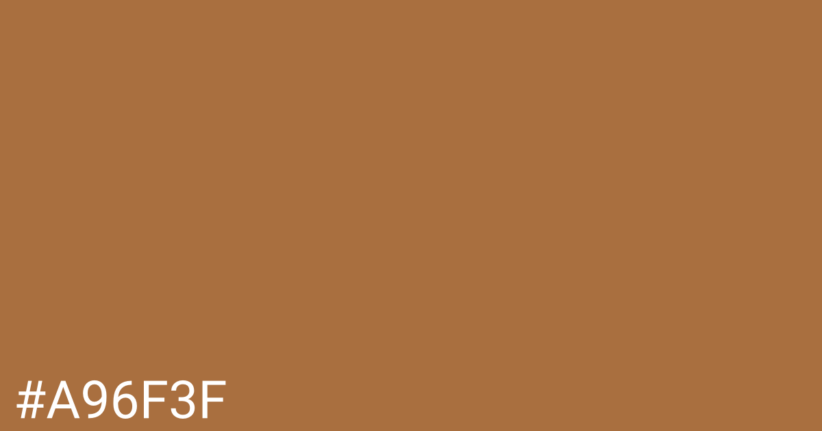 Hex color #a96f3f graphic