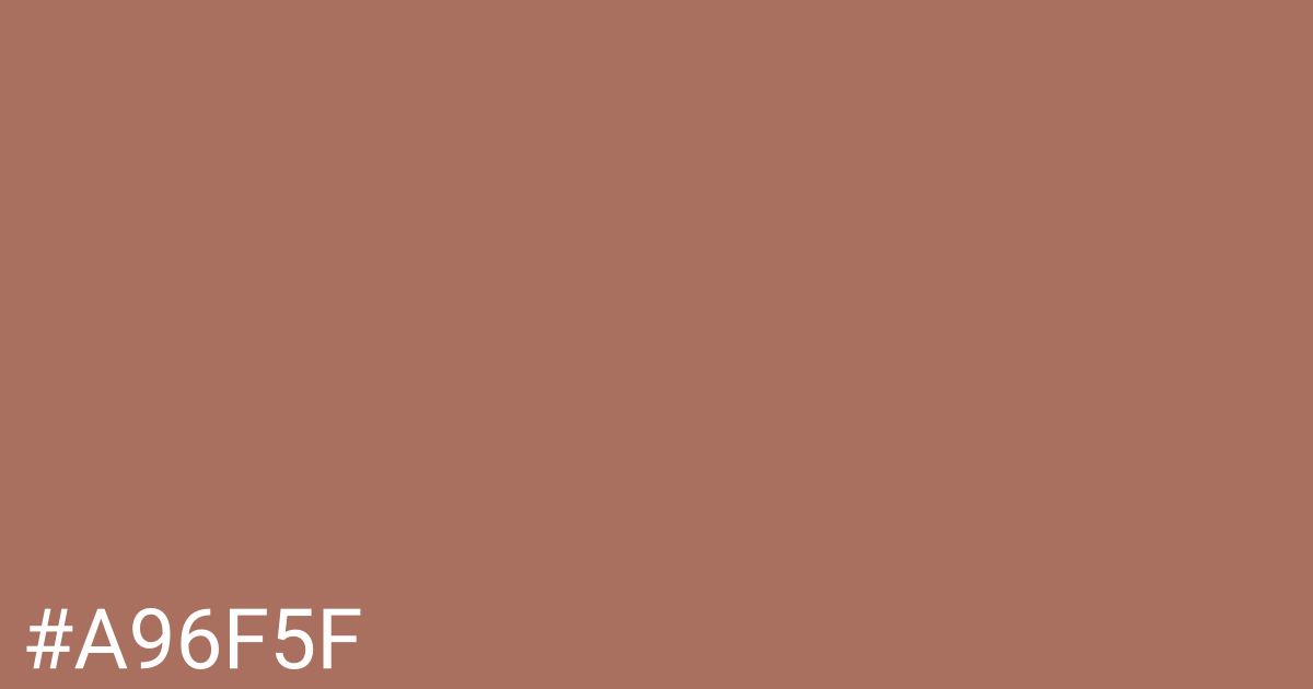 Hex color #a96f5f graphic