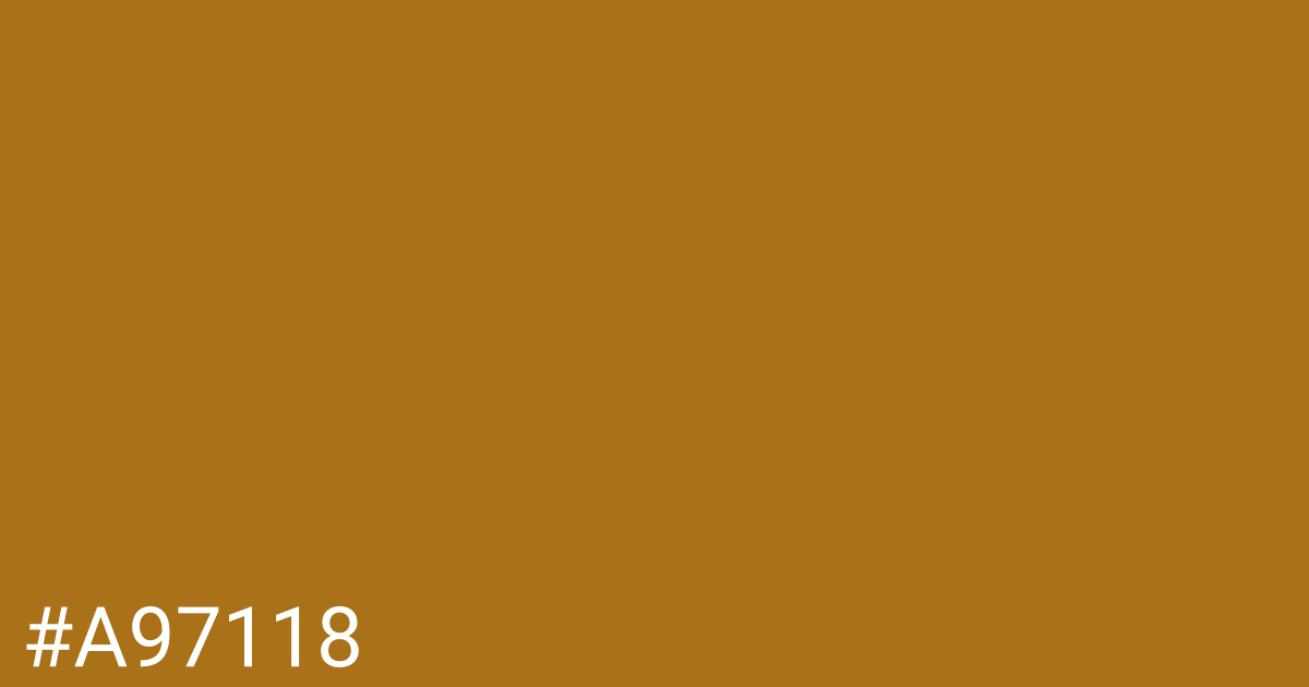 Hex color #a97118 graphic