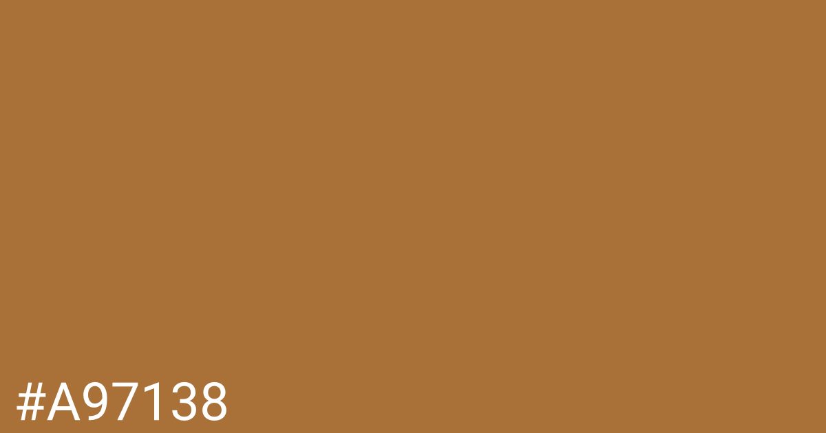 Hex color #a97138 graphic