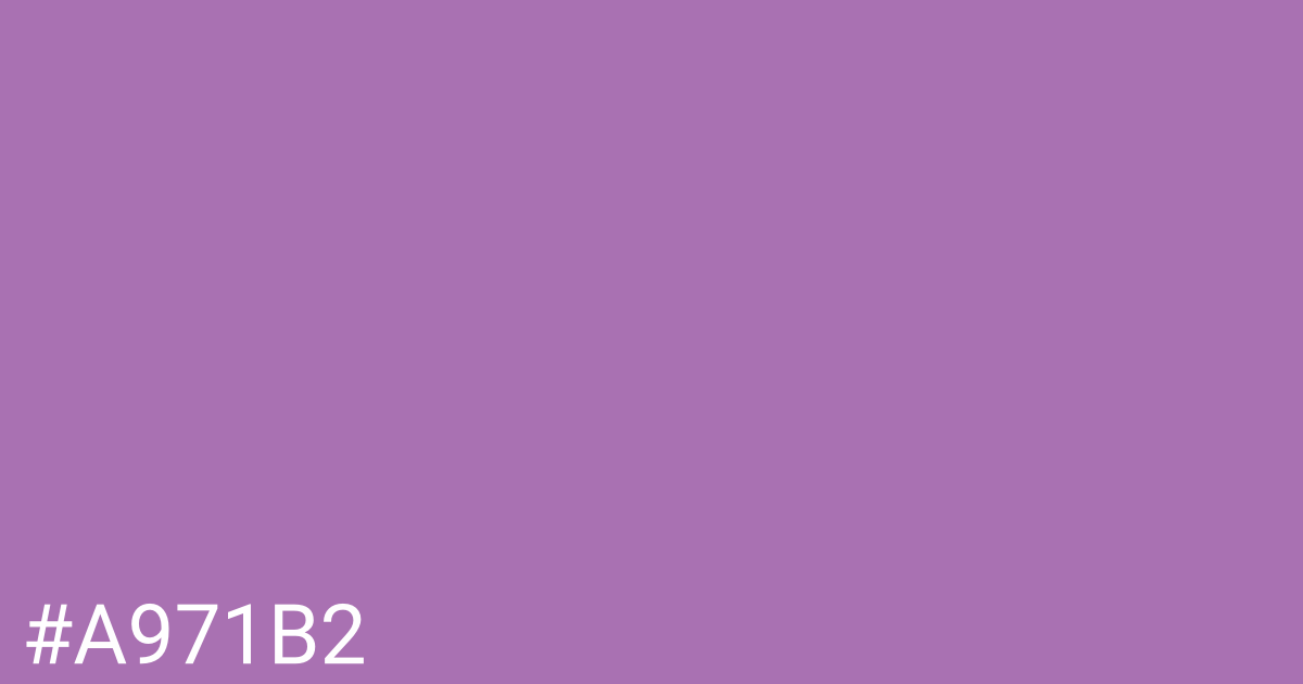 Hex color #a971b2 graphic