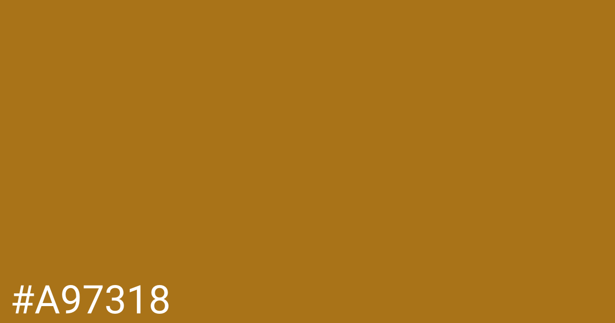 Hex color #a97318 graphic