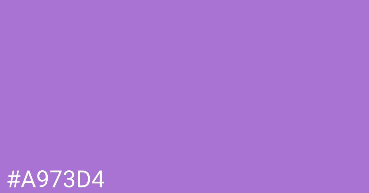 Hex color #a973d4 graphic