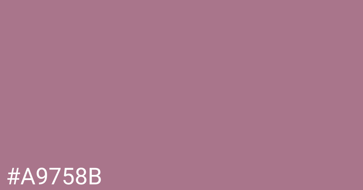 Hex color #a9758b graphic