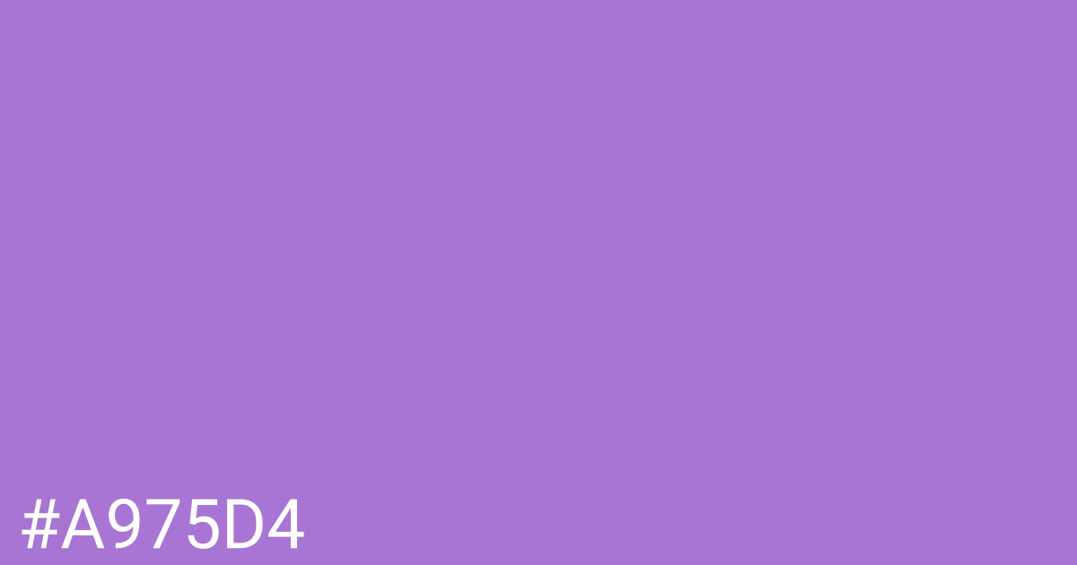 Hex color #a975d4 graphic