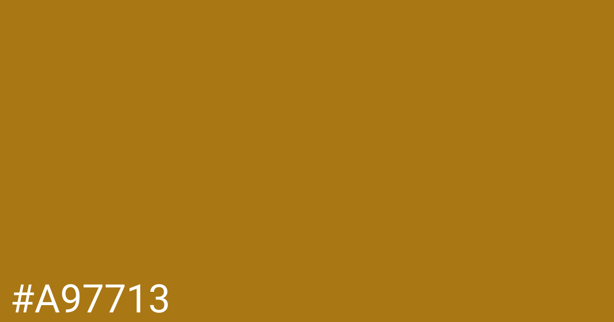 Hex color #a97713 graphic